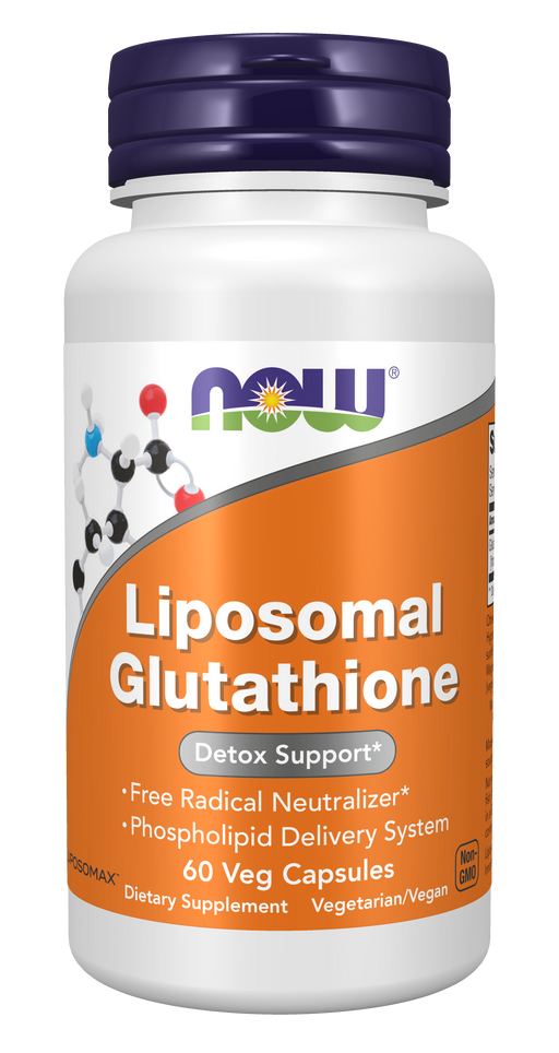 NOW Foods Liposomal Glutathione, 60 Veg Capsules, front of bottle