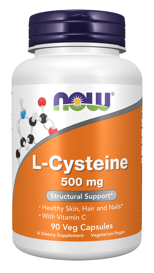 NOW Foods L-Cysteine, 90 Veg Capsules, front of bottle