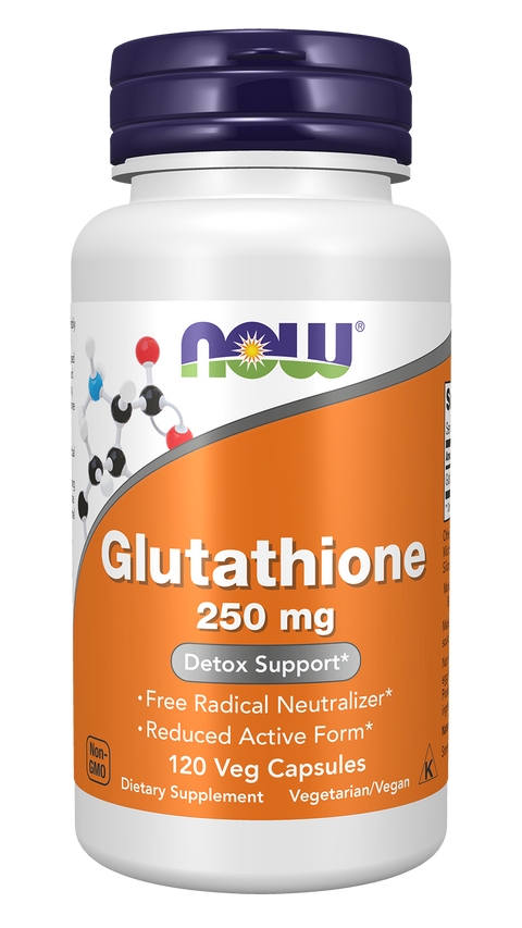 NOW Foods Glutathione, 120 Veg Capsules, front of bottle