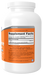 NOW Foods L-Lysine Powder, supplement facts label