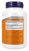 NOW Foods Taurine Powder, 8 oz, right side of container showing supplement facts