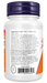 NOW Foods Vitamin D-3 2,500 IU, 180 softgels, left side ingredient label