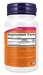 NOW Foods Vitamin D-3 2,500 IU, 180 softgels, right side supplement facts label
