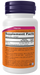 NOW Foods Vitamin D-3 400 IU, 180 softgels, right side supplement facts label