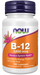 NOW Foods Vitamin B-12 1000 mcg, 100 Lozenges, front of bottle