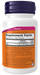 NOW Foods Biotin 1000 mcg, 100 Veg Capsules, supplement facts label, right side