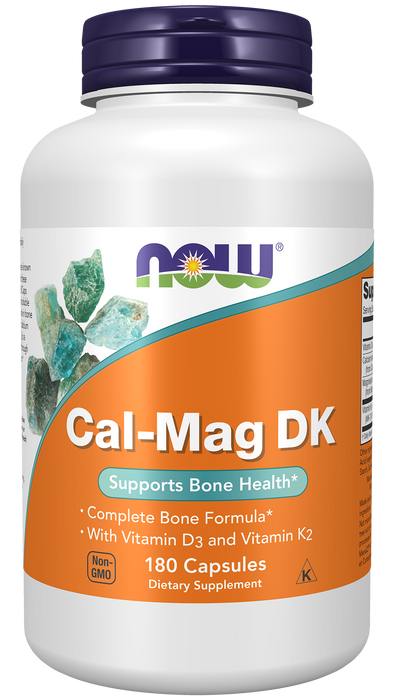 NOW Foods Cal-Mag DK, 180 Capsules, front of bottle
