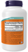 NOW Foods Magnesium 400 mg, 180 veg capsules, right angle of bottle