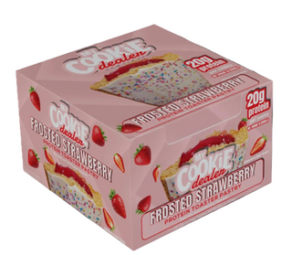My Cookie Dealer Protein Toaster Pastry Strawberry 12 pack box Tiger Fitness
