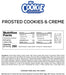 My Cookie Dealer Protein Toaster Pastry Cookies & Creme nutrition facts, ingredients, and directions