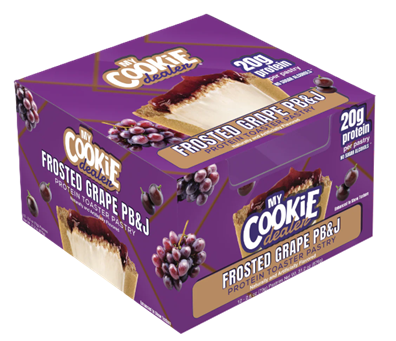 My Cookie Dealer Protein Toaster Pastry Frosted Grape PB&J  12 pack box