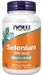 NOW Foods Selenium 200mcg, 180 veg capsules, front of bottle