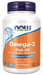 NOW Foods Omega-3 Enteric Coated, 90 softgels, front of bottle