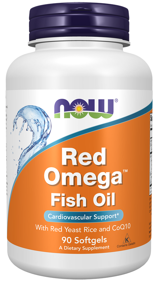 NOW Foods Red Omega, 90 softgels, front of bottle