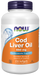 NOW Foods Cod Liver Oil 650 mg, 250 Softgels, front of bottle