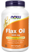 NOW Foods Flax Oil 1000 mg, 250 softgels, front of bottle