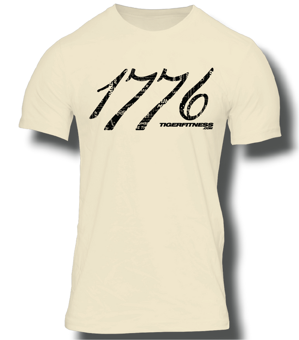1776 T-Shirt in Cream with black logo