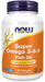 NOW Foods Super Omega 3-6-9 1200mg, 90 softgels, front of bottle