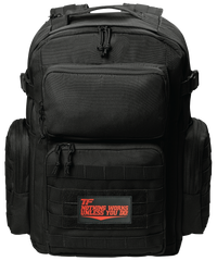 Tiger Fitness Tactical Assault Backpack with Molle System, Waterproof Rucksack (Comes with 3D TF NWUYD Black/Orange Logo Patch)