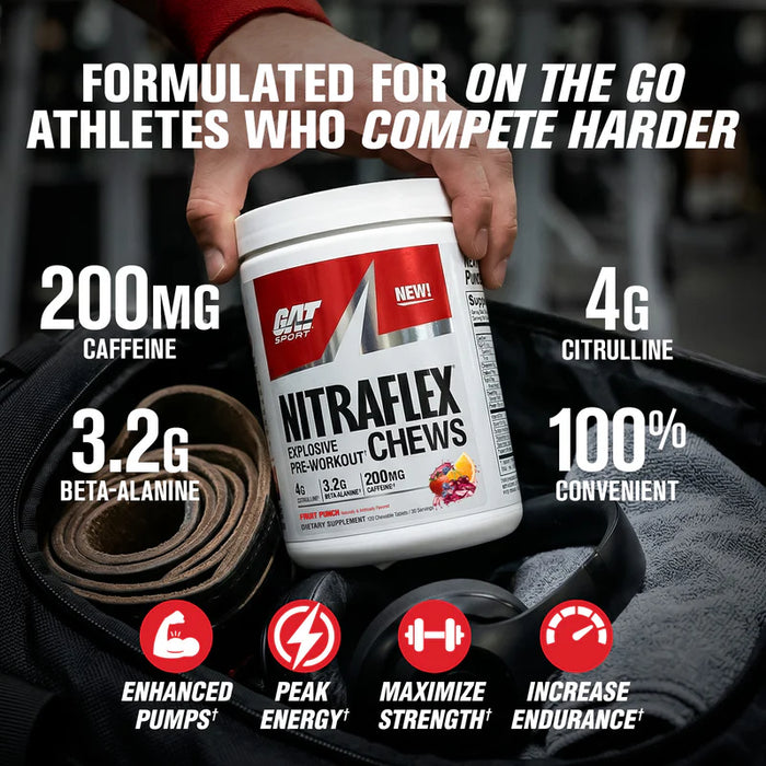 GAT Sport Nitraflex® Pre-Workout Chews