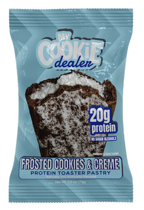My Cookie Dealer Protein Toaster Pastry Cookies & Creme single pastry package