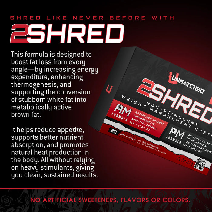 Unmatched 2Shred Weight Management Kit | AM & PM Fat Loss Support