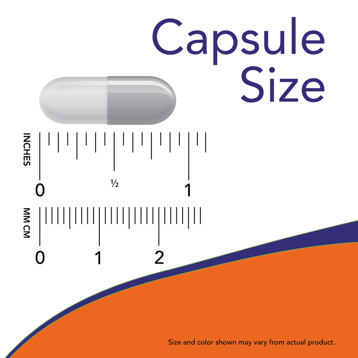 NOW Foods BioCell Collagen, capsule size reference chart