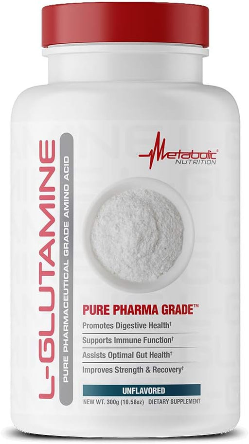 Metabolic Nutrition L-Glutamine Powder 300g– Muscle Recovery & Endurance Support – TigerFitness