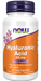 NOW Foods Hyaluronic Acid with MSM, 60 Veg Capsules, front of bottle