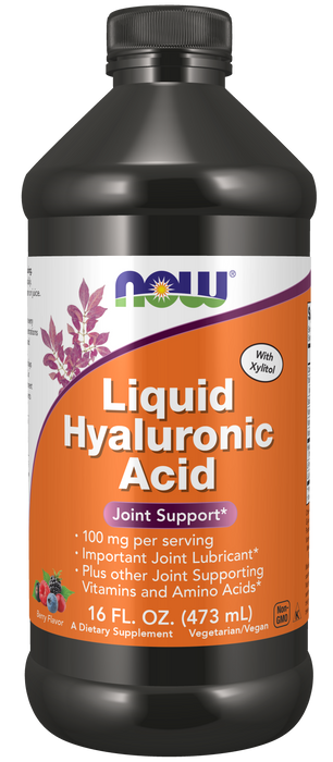 NOW Foods Hyaluronic Acid Liquid, 16 fl oz, front of bottle