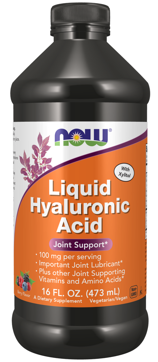 NOW Foods Hyaluronic Acid Liquid, 16 fl oz, front of bottle