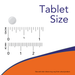 NOW Foods Melatonin 5 mg Sustained Release Tablets, tablet size reference chart