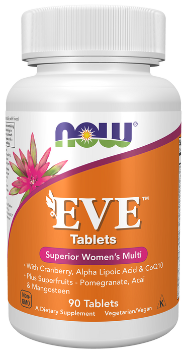 NOW Foods Eve Women's Multiple Vitamin, 90 tablets, front of bottle