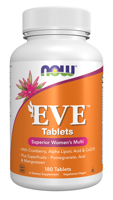 NOW Foods Eve Women's Multiple Vitamin, 180 tablets, front of bottle