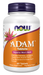 NOW Foods ADAM Men's Multiple Vitamin, 60 Tablets, front of bottle