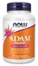 NOW Foods ADAM Men's Multiple Vitamin, 90 Veg Capsules, front of bottle