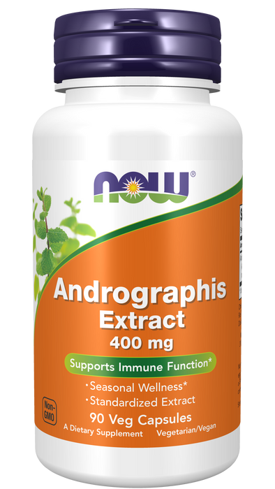 NOW Foods Andrographis Extract 400 mg, 90 Veg Capsules