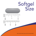 NOW Foods Silymarin Milk Thistle Extract Extra Strength 450 mg Softgels, softgel size reference chart