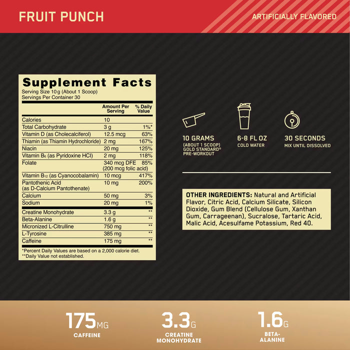 ON Gold Standard Pre-Workout