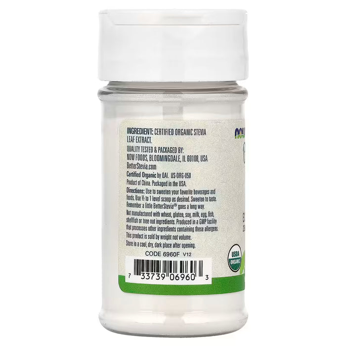 NOW Foods Better Stevia Organic Extract Powder