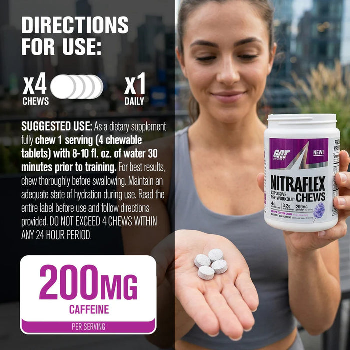 GAT Sport Nitraflex® Pre-Workout Chews