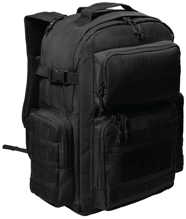 Tiger Fitness Tactical Assault Backpack with Molle System, Waterproof Rucksack (Comes with 3D TF NWUYD Black/Orange Logo Patch)