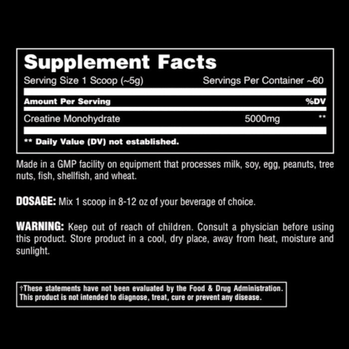 Animal Creatine Monohydrate | Micronized Powder & Capsules