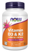 NOW Foods Vitamin D-3 & K2, 180 capsules, front of bottle