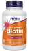 NOW Foods Biotin 10 mg, 100 Veg Capsules, front of bottle