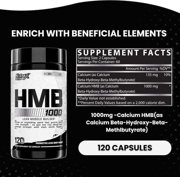 Nutrex HMB 1000 | Lean Muscle Builder