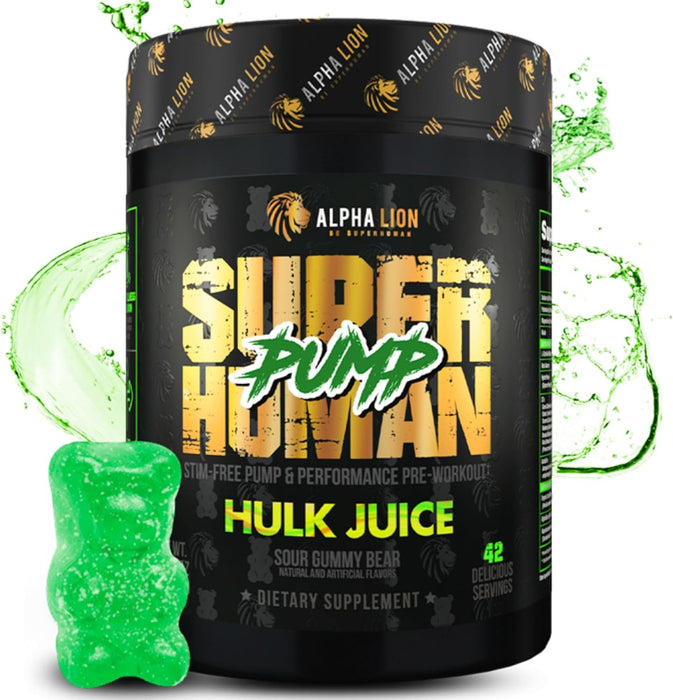 Alpha Lion Superhuman® Pump – Stimulant-Free Pre-Workout for Skin-Splitting Muscle Pumps
