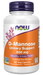NOW Foods D-Mannose Urinary Support 500 mg, 100 veg capsules, front of bottle