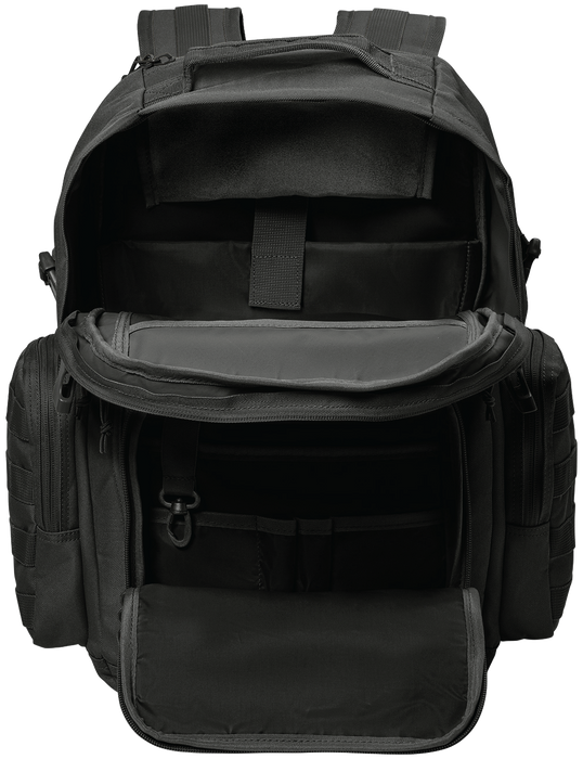 Tiger Fitness Tactical Assault Backpack with Molle System, Waterproof Rucksack (Comes with 3D TF NWUYD Black/Orange Logo Patch)