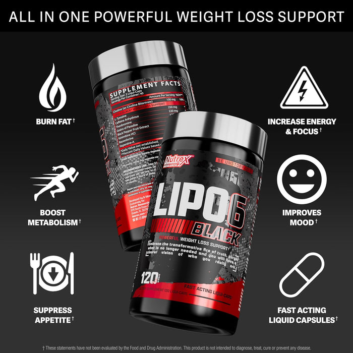 Lipo 6 Black | Powerful Weight Loss Support